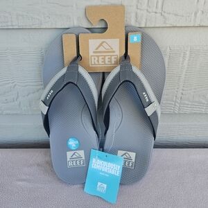 Reef Cushion Spring 2.0 Flip Flop Sandals Men SZ 8 Grey Comfort Slip-On